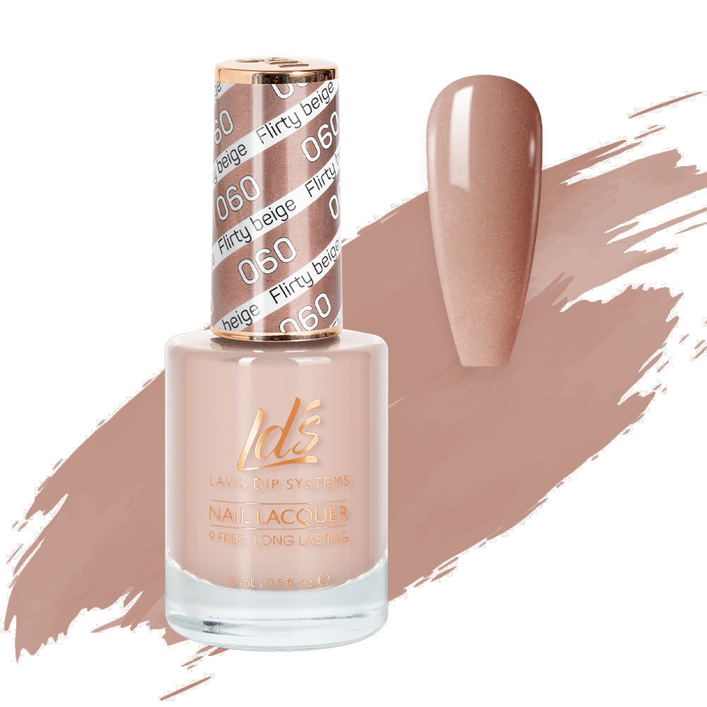 LDS 060 Flirty Beige - LDS Nail Lacquer 0.5oz