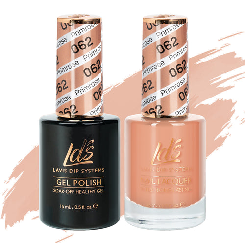 LDS 062 Primrose - LDS Gel Polish & Matching Nail Lacquer Duo Set - 0.5oz