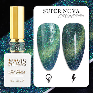 LAVIS Cat Eyes CE14 - 06 - Gel Polish 0.5 oz - Super Nova Collection