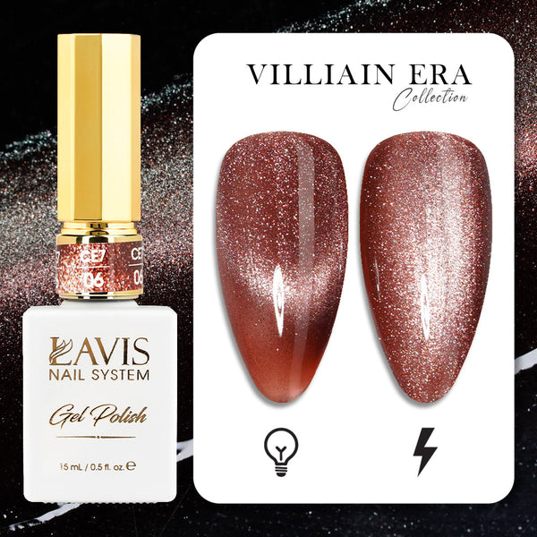 LAVIS Cat Eye CE7 - 06 - Gel Polish 0.5 oz -  VILLIAIN ERA Collection