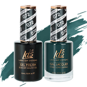 LDS 072 Greenery - LDS Gel Polish & Matching Nail Lacquer Duo Set - 0.5oz