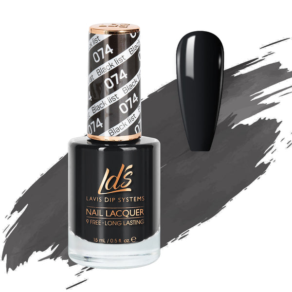 LDS 074 Black List - LDS Nail Lacquer 0.5oz