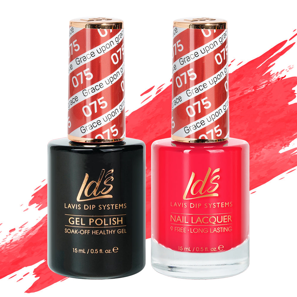 LDS 075 Grace Upon Grace - LDS Gel Polish & Matching Nail Lacquer Duo Set - 0.5oz