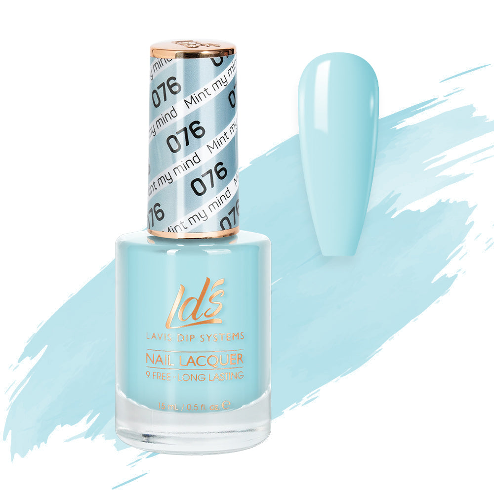 LDS 076 Mint My Mind - LDS Nail Lacquer 0.5oz