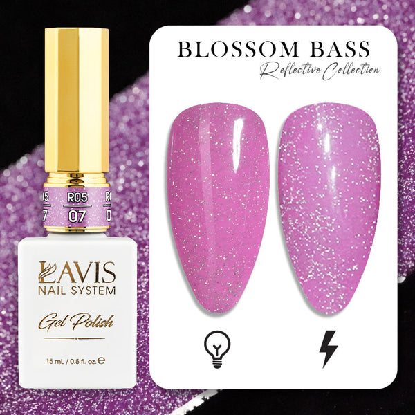 LAVIS Reflective R05 - 07 - Gel Polish 0.5 oz - Blossom Bass Reflective Collection