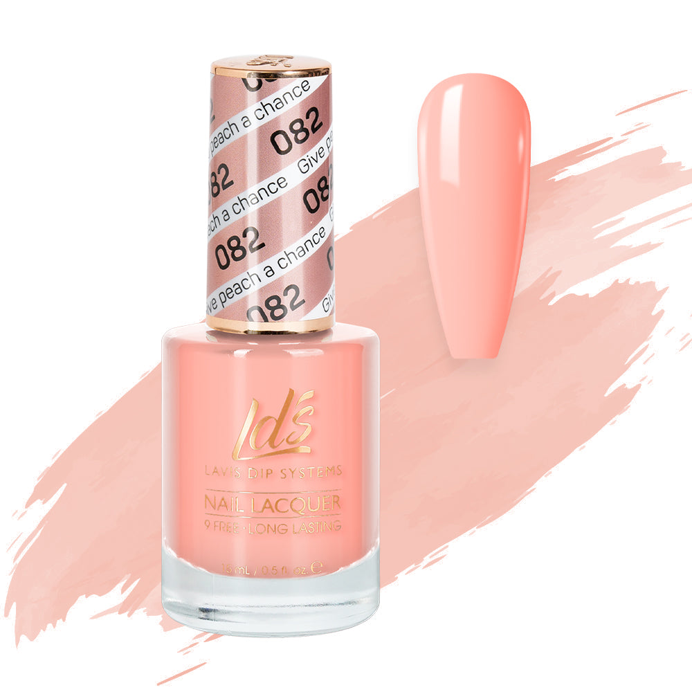 LDS 082 Give Peach A Chance - LDS Nail Lacquer 0.5oz