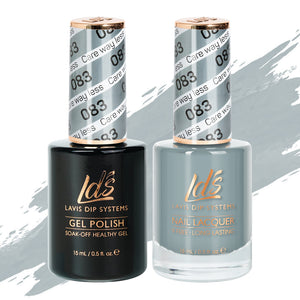 LDS 083 Care Way Less - LDS Gel Polish & Matching Nail Lacquer Duo Set - 0.5oz