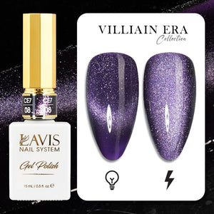 LAVIS Cat Eye CE7 - 08 - Gel Polish 0.5 oz -  VILLIAIN ERA Collection