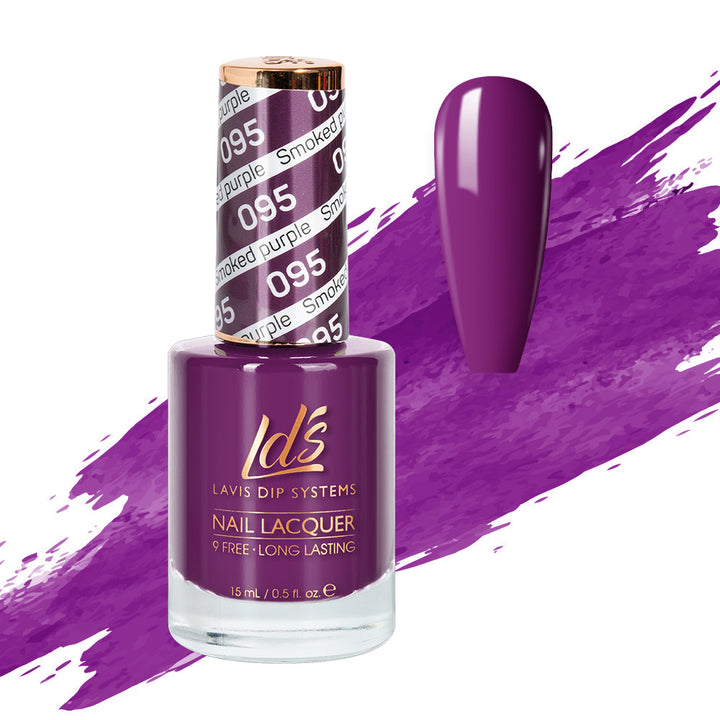 LDS 095 Smoked Purple - LDS Nail Lacquer 0.5oz