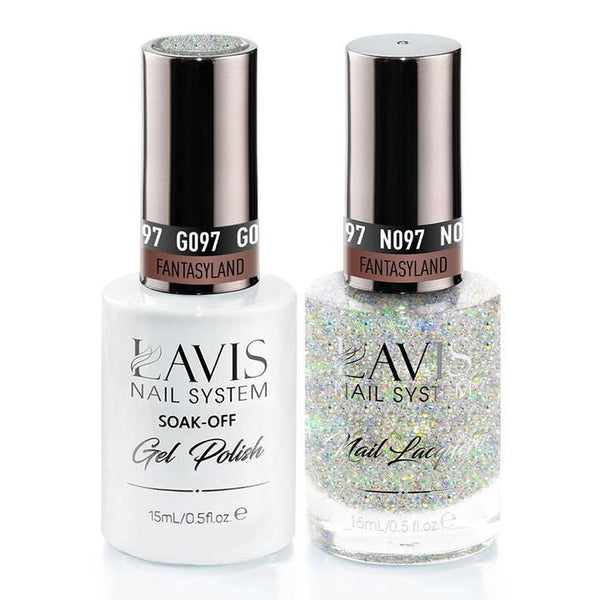 LAVIS Holiday Gift Bundle: 4 Gel & Lacquer, 1 Base Gel, 1 Top Gel - 094, 095, 108, 097