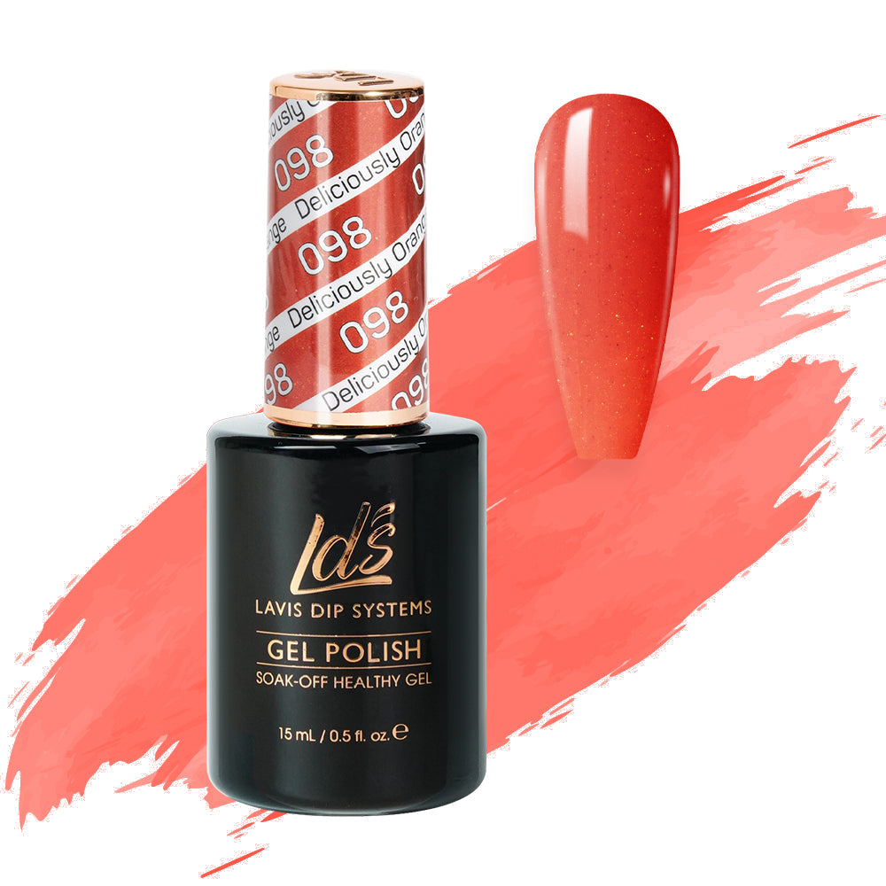 LDS 098 Deliciously Orange - LDS Gel Polish 0.5oz