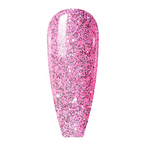 LAVIS Nail Lacquer - 098 Pretty Pink Glitter - 0.5oz