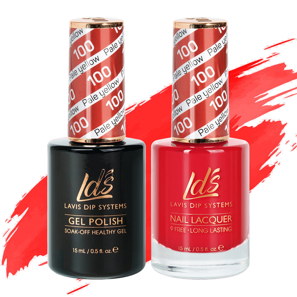 LDS 100 Bloody Mary - LDS Gel Polish & Matching Nail Lacquer Duo Set - 0.5oz