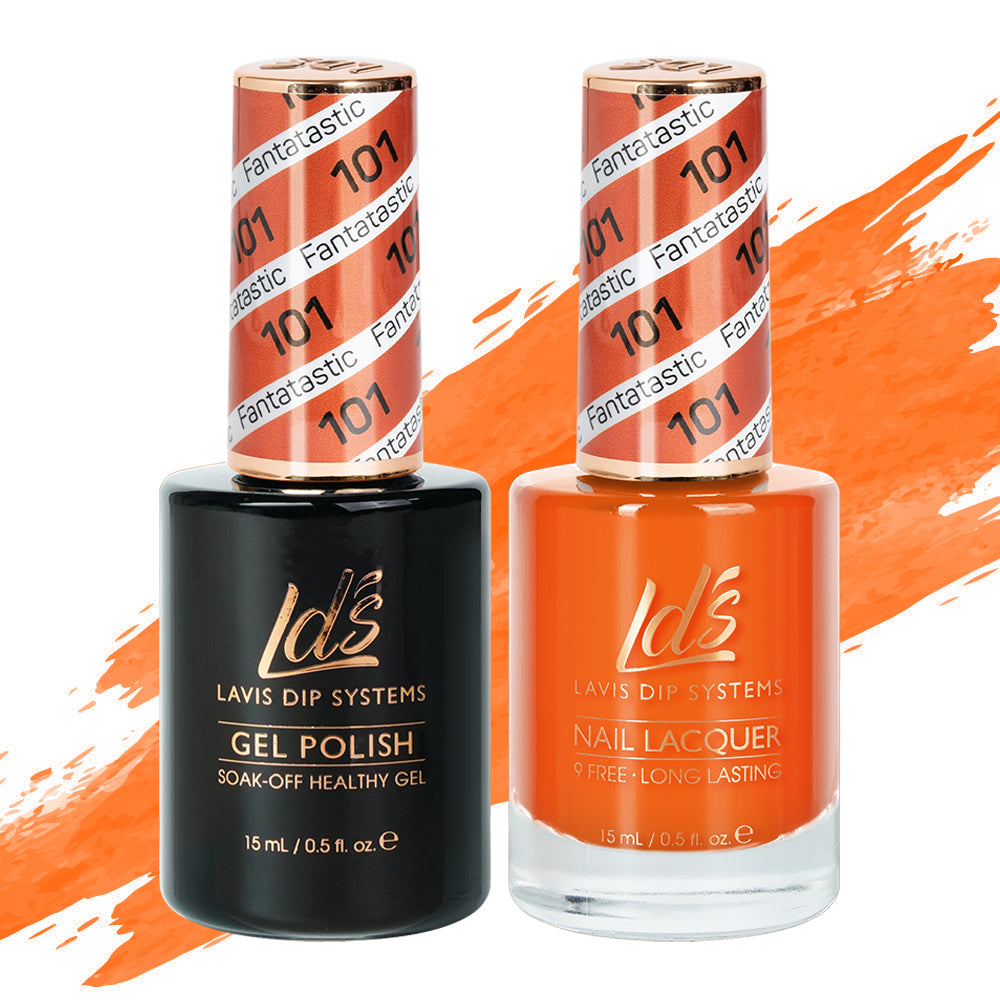 LDS 101 Fantatastic - LDS Gel Polish & Matching Nail Lacquer Duo Set - 0.5oz