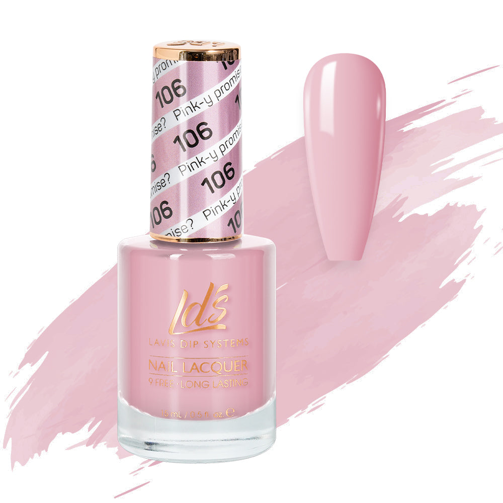 LDS 106 Pink-Y Promise? - LDS Nail Lacquer 0.5oz