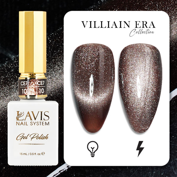 LAVIS Cat Eye CE7 - 10 - Gel Polish 0.5 oz -  VILLIAIN ERA Collection