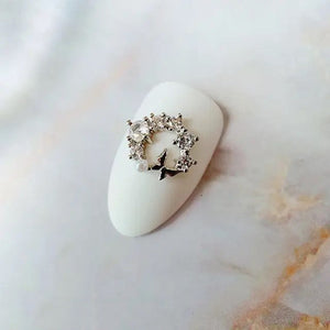 LX2 #491-495 2PCS Gold & Pearl Butterfly Wreath