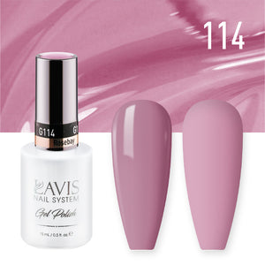 LAVIS 114 Rosebay - Gel Polish & Matching Nail Lacquer Duo Set - 0.5oz