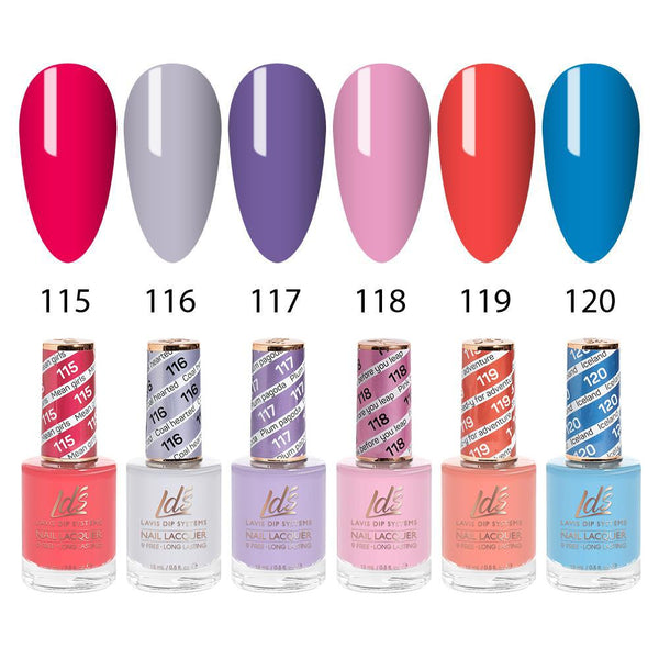 LDS Nail Lacquer Set (6 colors): 115 to 120