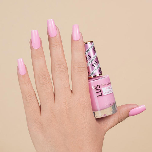 LDS 118 Pink Before You Leap - LDS Nail Lacquer 0.5oz