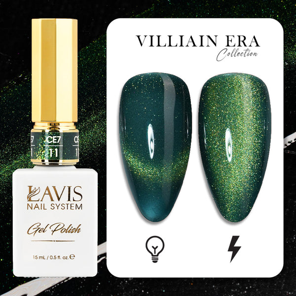 LAVIS Cat Eye CE7 - 11 - Gel Polish 0.5 oz -  VILLIAIN ERA Collection