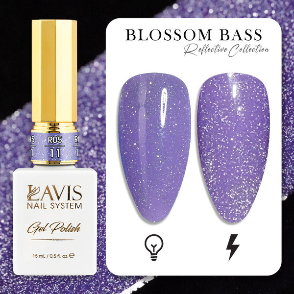 LAVIS Reflective R05 - 11 - Gel Polish 0.5 oz - Blossom Bass Reflective Collection