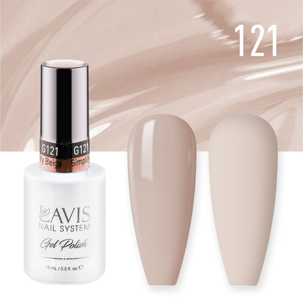 LAVIS 121 Simplify Beige - Gel Polish 0.5 oz