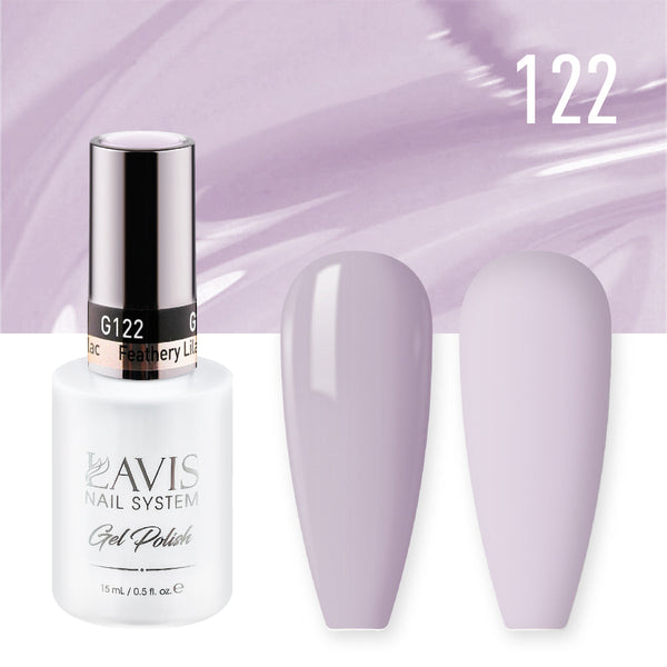 LAVIS Nail Lacquer - 122 Feathery Lilac - 0.5oz