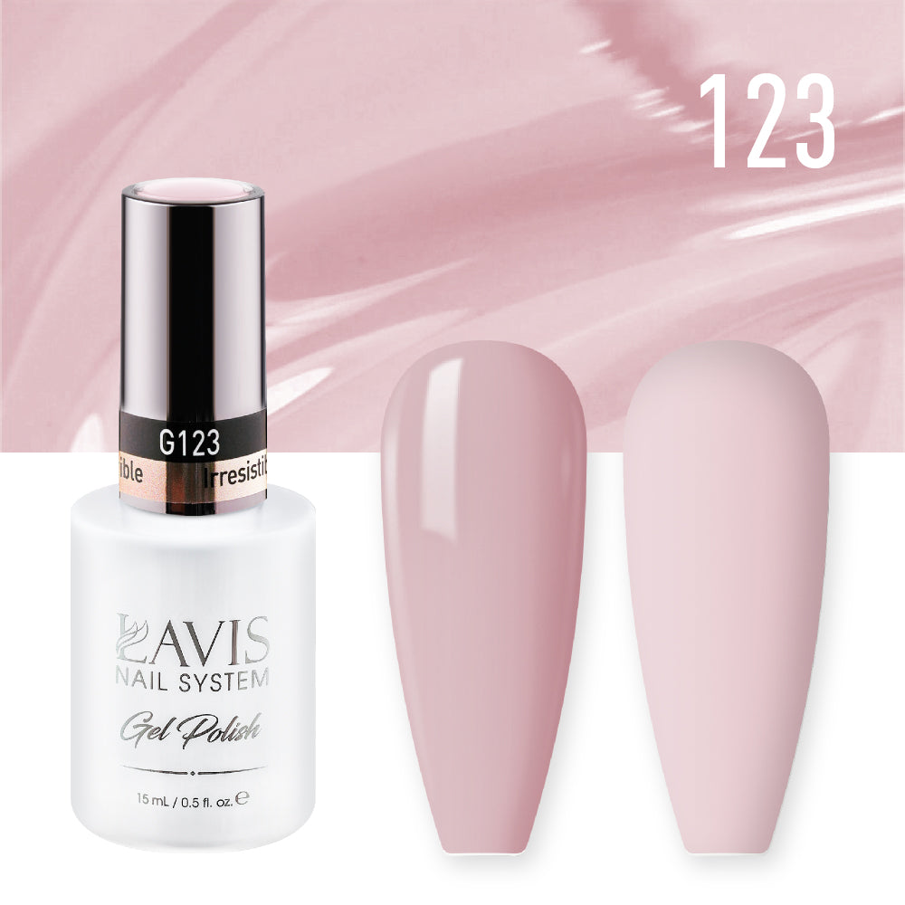 LAVIS 123 Irresistible - Gel Polish & Matching Nail Lacquer Duo Set - 0.5oz