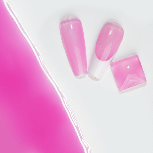 Jelly Gel Polish Colors - LDS 12 Hint of Violet - Nude Collection