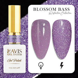 LAVIS Reflective R05 - 12 - Gel Polish 0.5 oz - Blossom Bass Reflective Collection