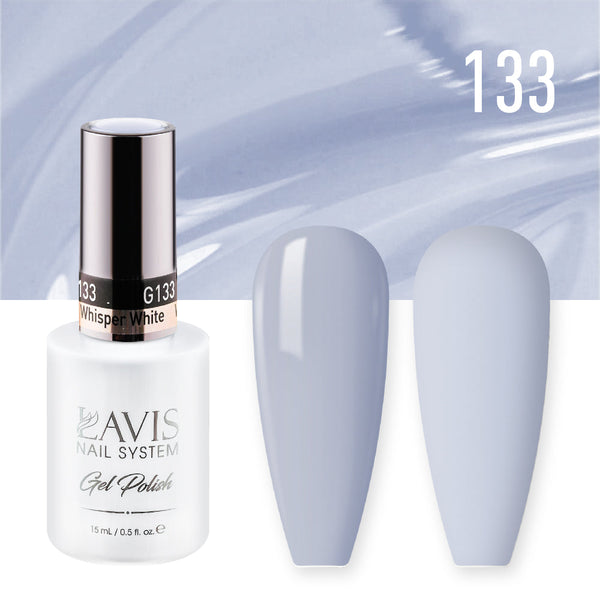 LAVIS Nail Lacquer - 133 Whisper White - 0.5oz