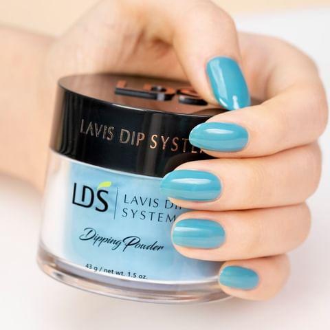 LDS D015 Aqua Blue - Dipping Powder Color 1oz