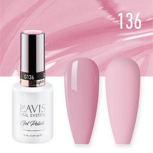 LAVIS 136 Delightful - Gel Polish & Matching Nail Lacquer Duo Set - 0.5oz