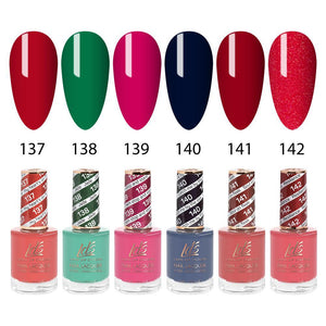 LDS Nail Lacquer Set (6 colors): 137 to 142