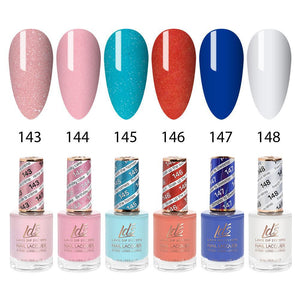 LDS Nail Lacquer Set (6 colors): 143 to 148