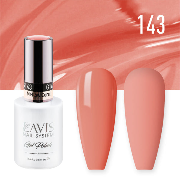 LAVIS 143 Mellow Coral - Gel Polish 0.5 oz