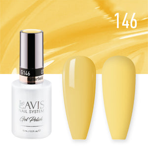 LAVIS 146 Butterfield - Gel Polish & Matching Nail Lacquer Duo Set - 0.5oz