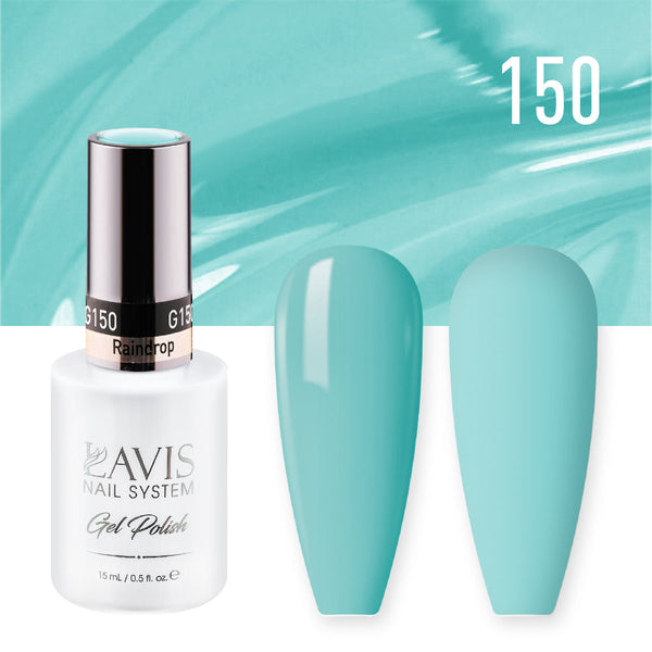 LAVIS 150 Raindrop - Gel Polish & Matching Nail Lacquer Duo Set - 0.5oz