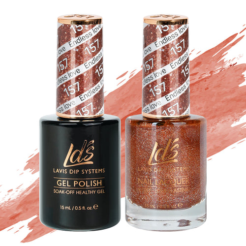 LDS 157 Endless Love - LDS Gel Polish & Matching Nail Lacquer Duo Set - 0.5oz