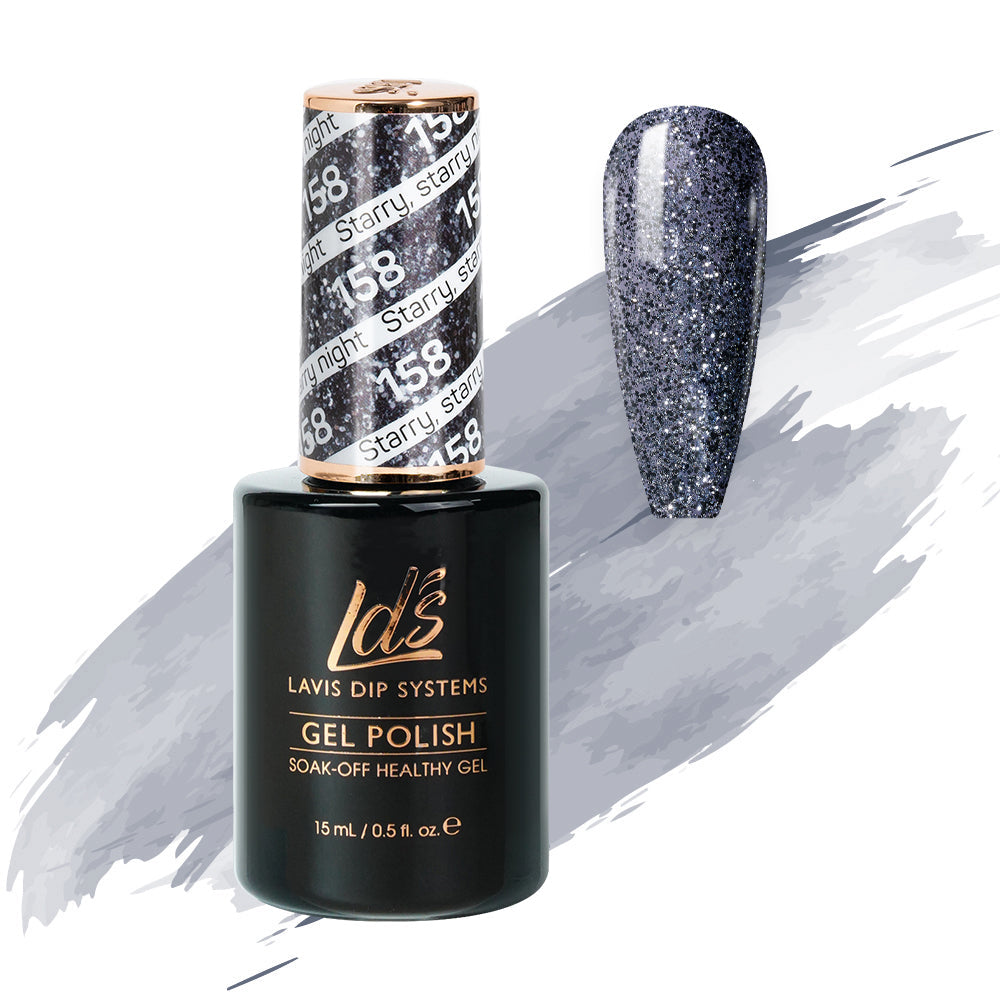 LDS 158 Starry, Starry Night - LDS Gel Polish 0.5oz