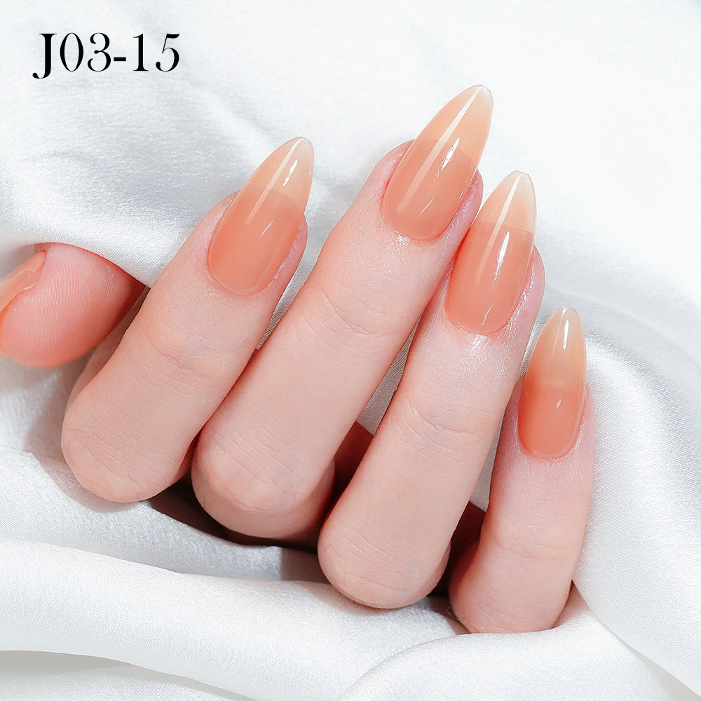 Jelly Gel Polish Colors - Lavis J03-15 - Bare With Me Collection