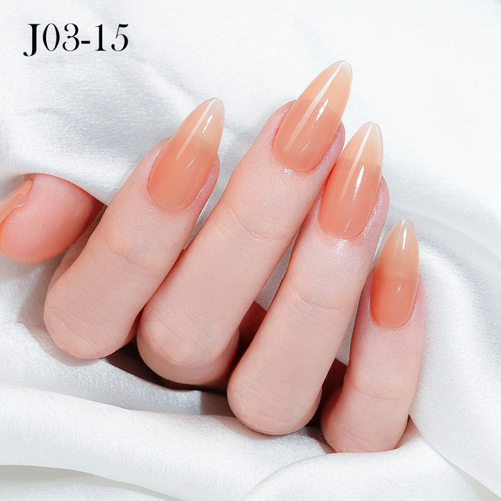 Jelly Gel Polish Colors - Lavis J03-15 - Bare With Me Collection