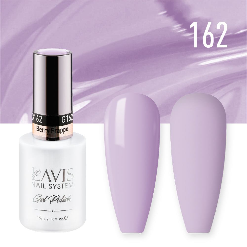 LAVIS 162 Berry Frappe - Gel Polish & Matching Nail Lacquer Duo Set - 0.5oz