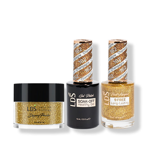 LDS 3 in 1 - 162 Champagne - Dip (1oz), Gel & Lacquer Matching