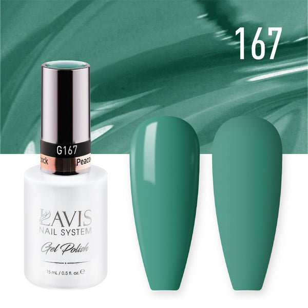 LAVIS Nail Lacquer - 167 Peacock - 0.5oz