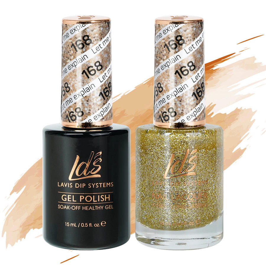 LDS 168 Let Me Explain - LDS Gel Polish & Matching Nail Lacquer Duo Set - 0.5oz