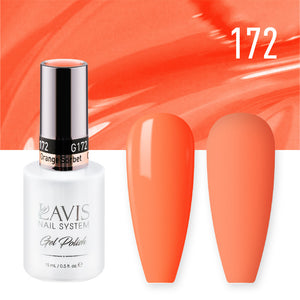 LAVIS Nail Lacquer - 172 Orange Sorbet - 0.5oz