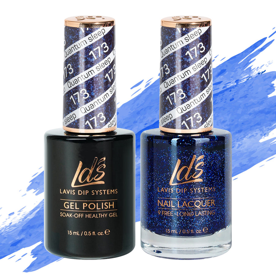 LDS 173 Quantum Sleep - LDS Gel Polish & Matching Nail Lacquer Duo Set - 0.5oz