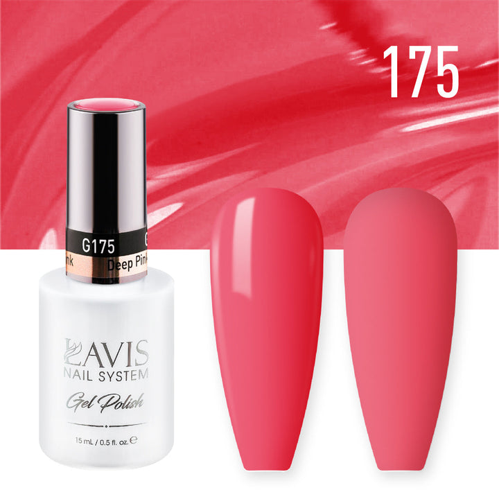 LAVIS Nail Lacquer - 175 Deep Pink - 0.5oz